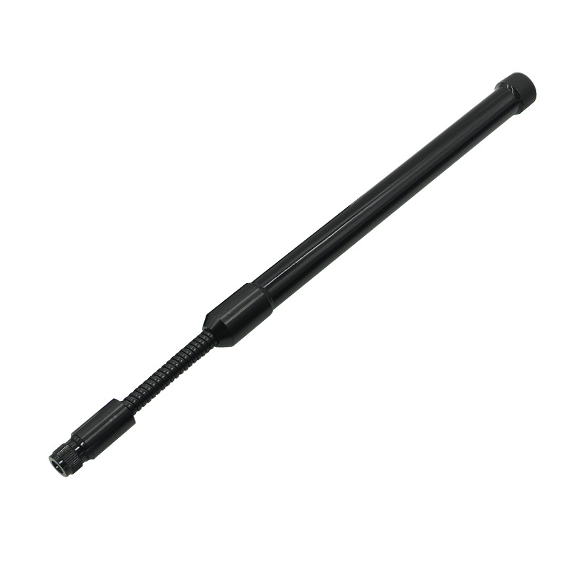 Goose-neck fiberglass antenna