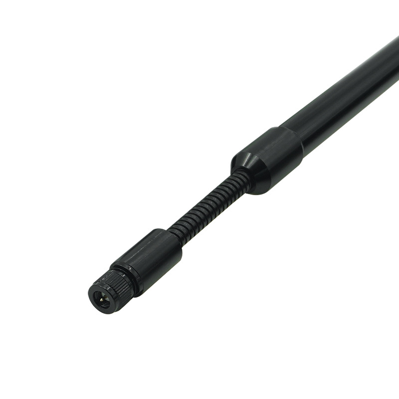 Goose-neck fiberglass antenna